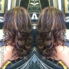 #caramelhighlight #highlights Haircuts For Wavy Hair, Haircuts Straight Hair, Hair Makeover