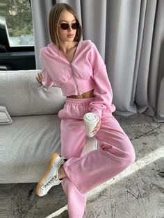 Women's Long Sleeve Hoodie & PantsMeasurement In CMsizeSMLXLtop bust[cm]98102108114sleeve length[cm]62636465length[cm]50515253pants waist[cm]60647076length[cm]100101102103hip[cm]108112118124Note: 1 inch=2.54 cm Size mearsured by ourselves ,so sometimes it has 1-3cm mistakes. Please check the size carefully before you buy ;if you are not sure about size,please contact us first .Thanks!Model Pictures Pink Long Sleeve Tracksuit With Pockets, Casual Long Sleeve Tracksuit For Spring, Spring Tracksuit With Drawstring Hood And Long Sleeves, Spring Casual Tracksuit With Long Sleeves, Casual Long Sleeve Spring Tracksuit, Spring Casual Long-sleeve Tracksuit, Spring Casual Long Sleeve Tracksuit, Hooded Loungewear Sets With Pockets, Long Sleeve Tracksuit With Pockets For Loungewear