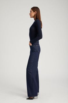 Designed with a modern loose fit, our Loose Straight jeans are cut to elongate the legs and give you flattering, comfortable silhouette no matter the mood or occasion. Made from 100% Cotton for a classic denim look and feel, these jeans feature our signature V-back belt loops and faux croc embossed label for a chic detail that accentuates your natural waist. Perfect for a statement heel, platform or chunky sneaker, these jeans are extremely versatile.  WASH: Jane - Ultra Dark Rinse Loose Straight Jeans, Suede Fashion, Dark Jeans, Straight Leg Denim, Chunky Sneakers, The Mood, Leather Fashion, Straight Jeans, Straight Leg Jeans