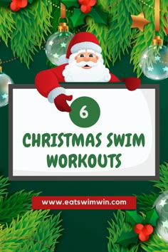 christmas swim workouts with santa claus