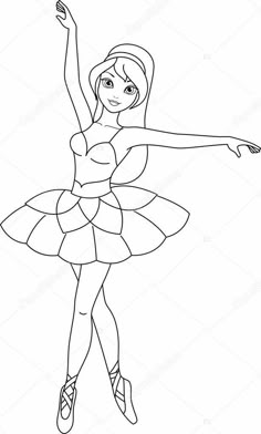 Ballerina Coloring, Dance Coloring Pages, Ballerina Coloring Pages, Barbie Drawing, Disney Drawings Sketches, Disney Princess Coloring Pages, Barbie Coloring, Barbie Coloring Pages, Disney Art Drawings