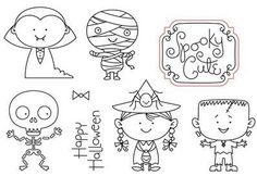 halloween doodles for kids to color and practice their drawing skills on the go