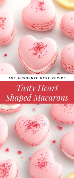 Image for Tasty Heart Shaped Macarons Valentine's Day Recipes, Macarons, Heart Shapes, Valentines Day, Valentines, Valentine's Day