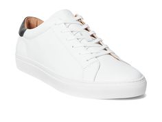 PRICES MAY VARY. Casual and comfortable with an elevated twist. The versatile Polo Ralph Lauren Jermain Sneaker is constructed from a smooth leather upper with tonal stitching, lace-up front and brand embossing at the tongue for a refined finish. Classic round-toe and a comfortable padded collar in a low-top construction. Leather and textile lining with a lightly cushioned textile footbed. Textured rubberized outsole. Casual and comfortable with an elevated twist. The versatile Polo Ralph Lauren Mens White Sneakers, Picnic Outfit, Drew Shoes, Couples Outfit, Mens Winter Boots, Family Picnic, Boots And Sneakers