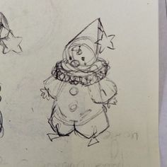 two drawings of children's snowmen, one with a hat and scarf