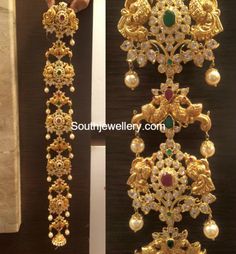 180 Grams Peacock Jada Jewellery Model, Gold Jewellery India, Latest Indian Jewellery, 22 Carat Gold Jewellery, Wedding Jewelry Sets Bridal Jewellery, Jewellery Bridal