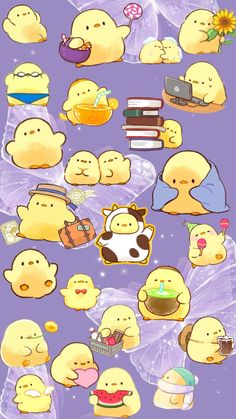 Idea from Swiftie4life!! Quack Quack, Cute Wallpaper, Poster Drawing, Cute Wallpapers, Cute Drawings, Iphone Wallpaper, Cow, Hello Kitty, Drawings