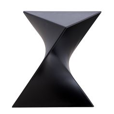 a black table that is shaped like an x