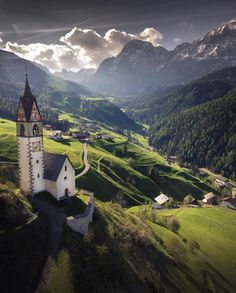 the instagram page on instagram shows an image of a church in the mountains