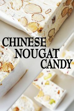 Chinese Nougat Candy Recipe- A Crunchy Delicious Candy Chinese Candy Recipes, Chinese Milk Candy, Nougat Recipe Easy, Milk Candy Recipe, Asian Desert, Chinese New Year Desserts, Asian Deserts, Chinese Dessert Recipes, Cny Cookies