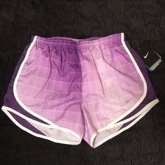 Nwt Women’s Nike Dri-Fit Running Shorts. Sz Small. Purple White Fun Pattern And Varying Shades Of Purple. Perfect Condition. Workout. Gray Stitched Nike Swoosh! Inside Pocket Perfect For Keys Or Id! Purple Go-dry Athletic Shorts For Sports, Sporty Purple Athletic Shorts With Built-in Shorts, Purple Stretch Athletic Shorts With Moisture-wicking, Purple Moisture-wicking Athletic Shorts For Sports, Purple Moisture-wicking Running Shorts, Purple Pattern, Shorts Athletic, Nike Dri Fit, Running Shorts