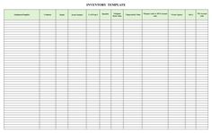 a printable inventory template for business