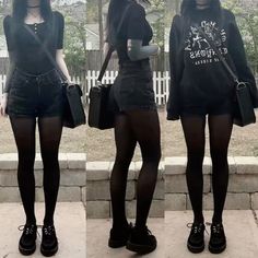 Cute Goth Outfits For School, Punk Outfit Board, Outfits For Short Legs Women, Alt Outfit Summer, Rock Concert Fits, School Outfits Alt, Goth Outfits Girl, Alt School Outfits, Gothic Outfits Aesthetic