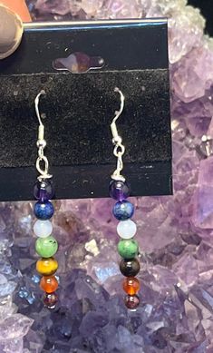 Stunning sterling silver hook chakra gemstone dangle earrings with amethyst, lapis lazuli, blue lace agate, ruby zoisite, tigers eye, carnelian and garnet! Lapis Lazuli Blue, Ruby Zoisite, Drop Dangle Earrings, Blue Lace Agate, Tigers Eye, Etsy Earrings Dangle, Lace Agate, Blue Lace, Sterling Silber