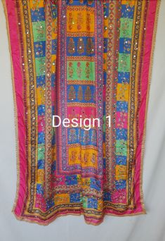 Beautiful crafted mirror work Pakistani dupatta  on  chinnon  fabric work with gold zari lace  on all four sides .This Dupatta gives a rich look with your  kurtas. Scarf/ Dupatta Length 2.5 metres color  multicolor Party wear Mirror Work, Dress Clothes For Women, Party Wear, Rainbow, Mirror, Lace, Clothes For Women, Fabric, Color