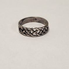 Vintage Celtic Knot Ring Sterling Silver *Size 10 2.15 DWT Celtic Knot Ring, Doll Jewelry, Knot Ring, Celtic Knot, Ring Sterling Silver, Sterling Silver Rings, Cocoa, Doll Clothes, Knot