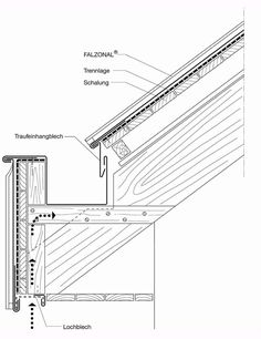 an architectural drawing shows the details of a window frame and how it is attached to the wall