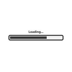 the loading button is black and white with an arrow pointing up to it's left