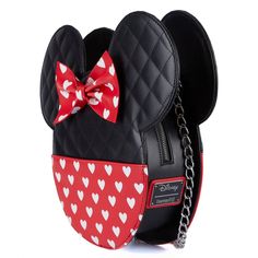 Mickey And Minnie Valentines, Minnie Valentines, Minnie Mouse Valentines, Valentines Headband, Anime Disney, Mickey And Minnie Love, Disney Mickey And Minnie, Heart Shaped Bag, Minnie Mouse Outfits