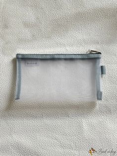 BirdinBag - Transparent Mesh Stationery Pouch with Zipper - Essential Student Organizer for College Dorm Clear Zipper Pouch For Everyday Use, Clear Rectangular Pencil Case For Daily Use, Clear Zipper Pouch Pencil Case For Personal Use, Clear Pencil Case With Zipper Pouch For Personal Use, Transparent Pouch, Stationery Pouch, Pouch With Zipper, Student Organization, Bag With Zipper