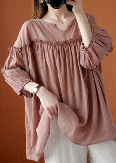 Three Quarter Sleeve Shirt, French Pink, Stylish Short Dresses, Fashion Top Outfits, Modest Dresses Casual, Sequin Crop Top, Fashion Tops Blouse, Half Sleeve Tops, Trendy Fashion Tops