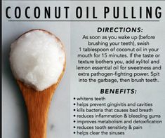 Coconut Oil Pulling Benefits, Oil Pulling Teeth Whitening, Organic Olivia, Coconut Oil Pulling Teeth, Oil Pulling Benefits, Coconut Oil Pulling, Teeth Health, Home Health Remedies