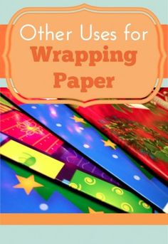 many different types of wrapping paper with the words other uses for wrapping paper on it