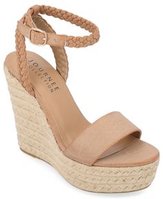 in stock Sandals Wedge, Espadrilles Platform, Buckle Shoes, Wedge Heel Sandals, Platform Wedge Sandals, Platform Wedge, Open Toe Sandals, Journee Collection, Perfect Shoes