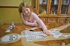 this human body model project is fun to print and use for kids to make their own skeleton Skeleton Book, The Human Skeleton, Body Skeleton, The Skeletal System