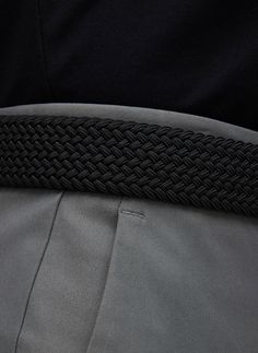 A classic braided belt that knows how to mix business and leisure. This belt features a durable woven design that can be fastened at any point for a customized fit, while two-way stretch allows for freedom of movement. Designed to hold its shape and resist creasing, this belt travels well, ensuring every look you put together goes the distance. Kit And Ace, Work Essentials, How To Mix, Stretch Belt, Braided Belt, Belt Black, Mens Button Up, Woven Design, Sweater Pants