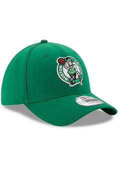 Pull on this Boston Celtics Team Classic 39THIRTY Green Flex Hat just in time for the game! This Boston Celtics Flex Hat features a team logo embroidered on the front. Front raised embroidered team logo, Secondary team logo embroidered on back, 100% woven polyester, Flexible-fit 39THIRTY sizing, New Era flag embroidered on the left side, Pre-curved bill, Structured crown, Polyester, Washable, Imported Green Baseball Cap With Logo Patch For Sports, Sports Green Snapback Hat With Embroidered Logo, Green Sports Snapback Hat With Embroidered Logo, Green Snapback Hat With Embroidered Logo For Sports, Green Hat With Embroidered Logo For Sports Events, Green Baseball Cap With Embroidered Logo For Sports, Boston Celtics Team, Mens Green, Boston Celtics