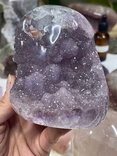 Sugar Rainbow Amethyst | For Love and Crystals Witchy Things, Fire Agate, Message In A Bottle, Strawberry Quartz, Black Obsidian, Gems And Minerals, For Love, Sea Glass, Stones And Crystals