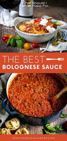 what should i make for? the best bolognzoe sauce