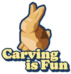 the logo for carving is fun