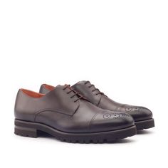 Get the best price now on Ambrogio 2996 Men's Shoes Dark Brown Calf-Skin Leather Derby Oxfords (AMB1069) Material: Calf-Skin Leather Hardware: None Color: Dark Brown Outer Sole: Natural Rubber Commando Sole Hand-Painted Calf-Skin Leather Upper Traditional Zurigo Toe Burnished Calf-Skin Leather Toe Calf-Skin Lining Mens Derby Shoes, Boots Store, Custom Made Shoes, Italian Luxury Brands, Mens Designer Shoes, English Style, Goodyear Welt, Derby Shoes, The Vamps