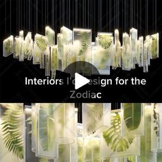 the video shows how to use mirrors in an art project, with text that reads interior design for the zodiac