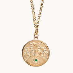 Talisman Coin Necklace – Marlo Laz Horseshoe Heart, Gold Inspiration, Outfit For Fall, Emerald Eyes, Talisman Jewelry, Talisman Pendant, Talisman Necklace, Kerry Washington, Roman Coins