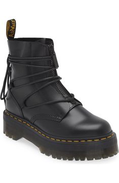 Dr. Martens Jarrick II Platform Boot (Women) | Nordstromrack Dr Martens Jarrick Ii, Dr Martens Jarrick, Oxford Shoes Women's, Oxford Platform Shoes, Bold Aesthetic, Platform Boots Women, Tan Leather Boots, Platform Chelsea Boots, Black Leather Oxfords