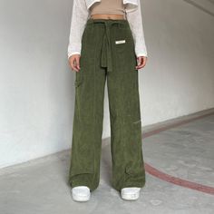 Vintage Corduroy Pants Aesthetic Women Low Waist Belted Straight Legs Trousers with Pockets Harajuku Sweatpants Corduroy Pants Aesthetic, Corduroy Pants Low Rise, Corduroy High-waisted Pants With Pockets, Low Rise Courdoroy Pants, Vintage Corduroy Pants, Corduroy Wide-leg Pants With Pockets, Crop Tops Graphic, Straight-leg Corduroy Pants With Hip Pockets, Pants Aesthetic