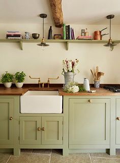 the kitchen is clean and ready to be used as a place for cooking or eating