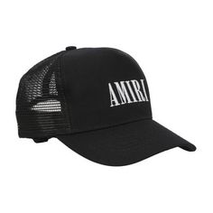 Find AMIRI Core Logo Trucker Hat on Editorialist. Logo at the front, embroidered logo, caps, curved visor, round crown Rocker Aesthetic, Cap Mens, Embroidered Baseball Caps, Black Accessories, Open Weave, Black Logo, Panel Design, Design Logo, Logo Embroidered