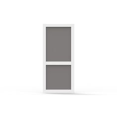 an open white door on a white background