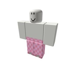 a white and pink object with a smiley face on it's chest, standing in front of a white background