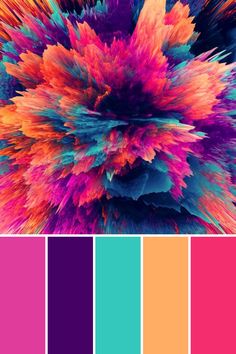 the color palette is very colorful and it looks like something out of an abstract painting