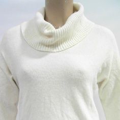 Inc International Concepts Ivory Cowl Neck Knit Sweater Xl Nwt $59.50. Manufacturer Color Buttercream. Cotton, Polyester, Acrylic And Spandex Blend. Very Soft. Approximate Measurements Are Bust 42" And Length 20". Very Roomy And Has Stretch. Comes From A Smoke And Pet Free Home! Please Let Me Know If You Have Any Questions. Thank You For Looking! Classic White Sweater For Fall, Cream Sweater For Layering, Classic Off White Tops For Fall, Fitted Cream Sweater For Layering, Classic Cream Tops For Winter, Off White Layering Sweater, Cream Cowl Neck Sweater, Cowl Sweater, Inc International Concepts