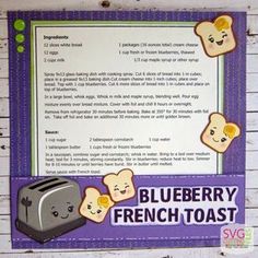 a recipe for blueberry french toast