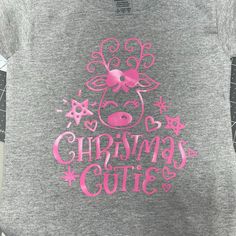 Christmas Cutie T Shirt Vinyl Design Nwot Vinyl Designs, Shirt Color, Kids Shirts, Kids Shop, Colorful Shirts, Tops & Tees, Vinyl, Christmas, T Shirt