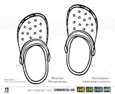 How To Draw Crocs Shoes, Croc Shoe Template Printable, Cute Shoes Now Take Them Off Svg, Crocs Template, Crocs Drawings, Croc Drawing, Shoe Png, File Extensions, Digital Icon