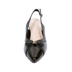 PEERAGE Sammy women's extra wide width slingback 1.5" low-heel. These ladies' shoes are beautifully designed with a patent leather upper and a stylish adjustable buckle. A cushioned insole adds comfort while the outer rubber sole helps with maximum surface traction. The stain-resistant leather completes this style for long day support. Leather Rubber sole Extra Wide Width (E) 1.5" Low-Heel Maximum Traction Rubber Outsole Bow on Toe Cap Slingback With Adjustable Buckle Questions? Contact Us Anyti