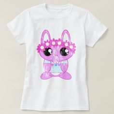 #vintage - #Spring Bunny Rabbit DS T-Shirt Bunny Character, Spring Bunny, Pink Spring, Vintage Spring, Bunny Rabbit, Cute Pink, Rabbits, Clothing And Shoes, Shirt Style